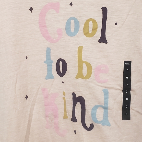 NWT Torrid Sz 0/L/12 Cool To Be Kind Slim Fit Short Sleeve Shirt - Picture 3 of 12